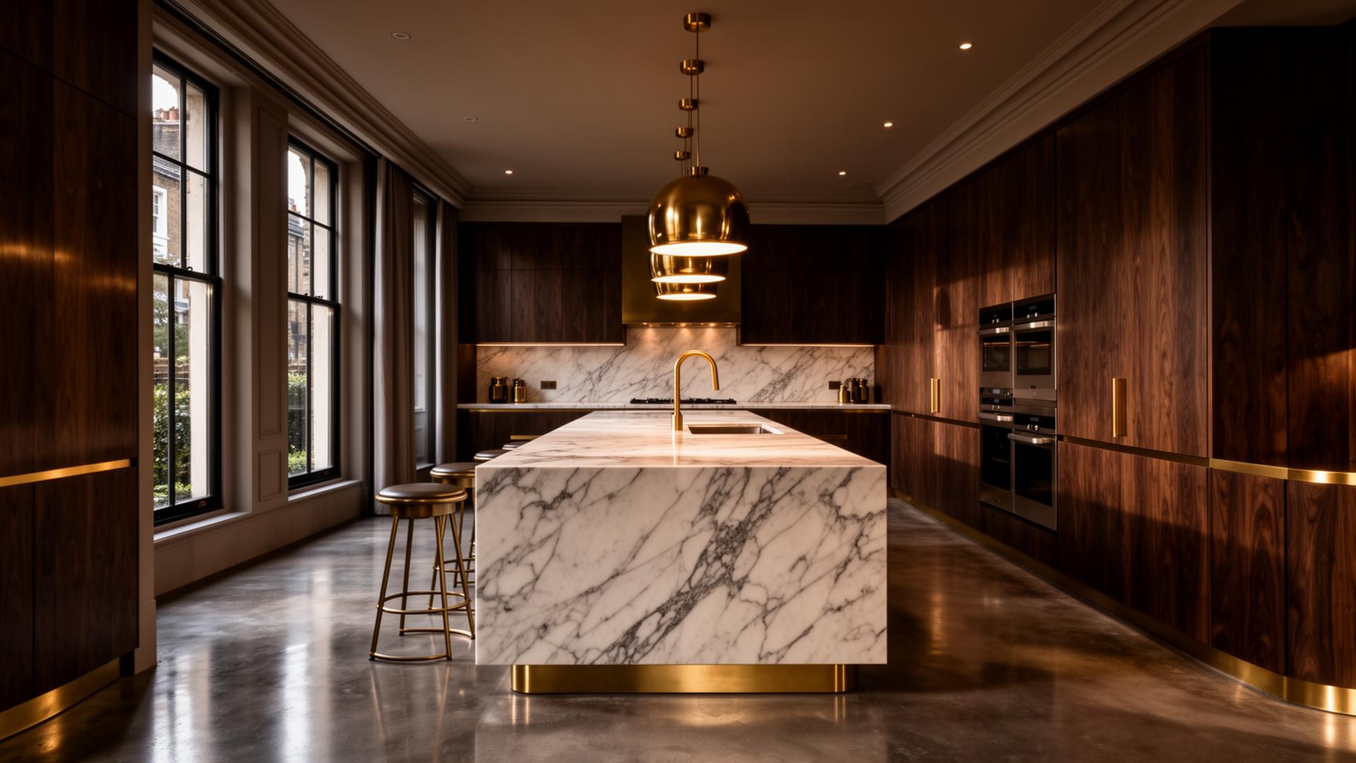 Completed luxury kitchen transformation by Dominus Build